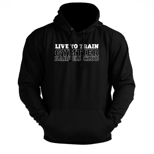 Gymtier Barbell Club - Live To Train Chest - Gym Hoodie