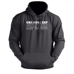 Gymtier Barbell Club - One More Rep Chest - Gym Hoodie
