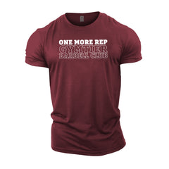 Gymtier Barbell Club - One More Rep Chest - Gym T-Shirt