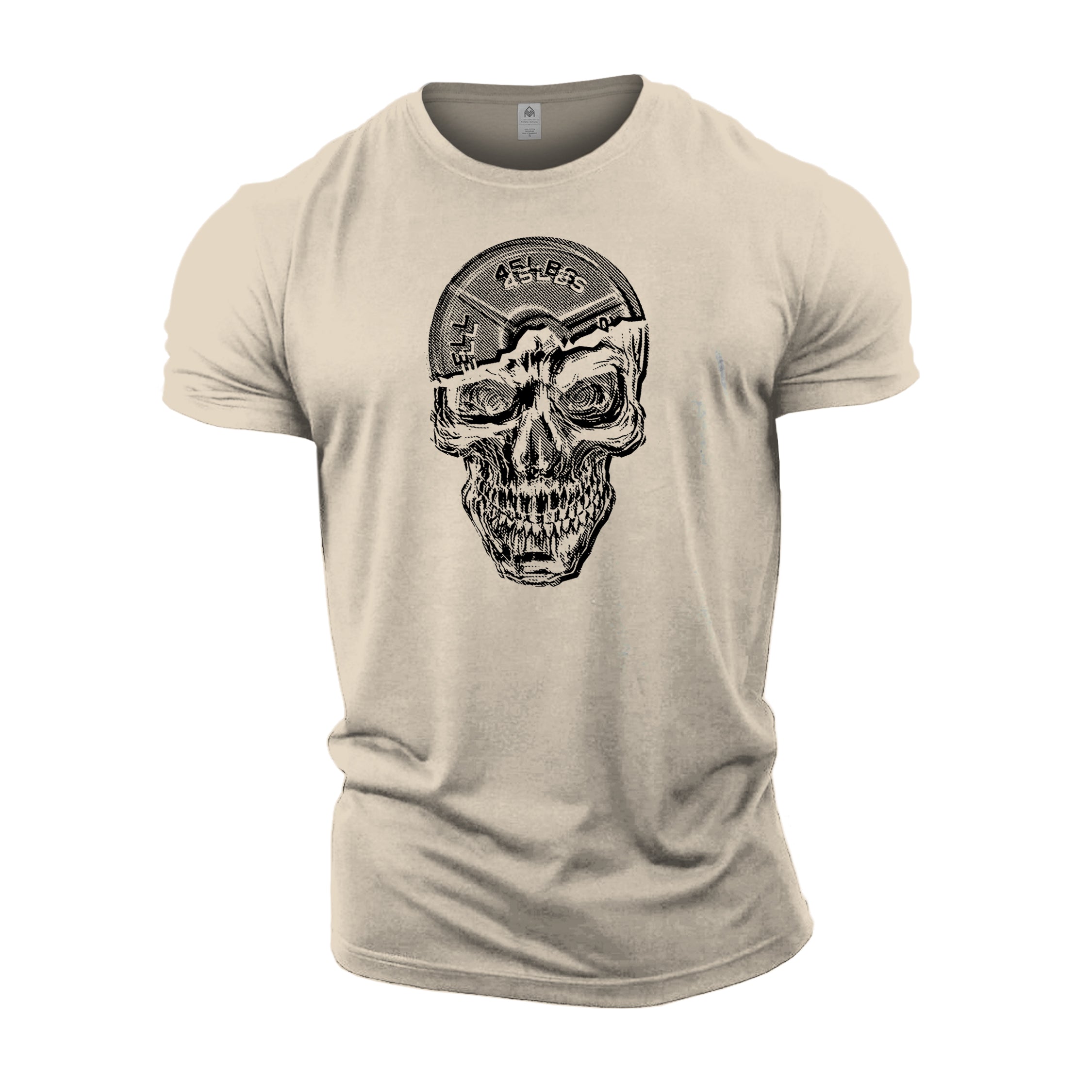 Barbell Skull - Halloween Gym T-Shirt