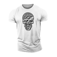 Barbell Skull - Halloween Gym T-Shirt