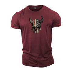 Devil Skull USA - Gym T-Shirt