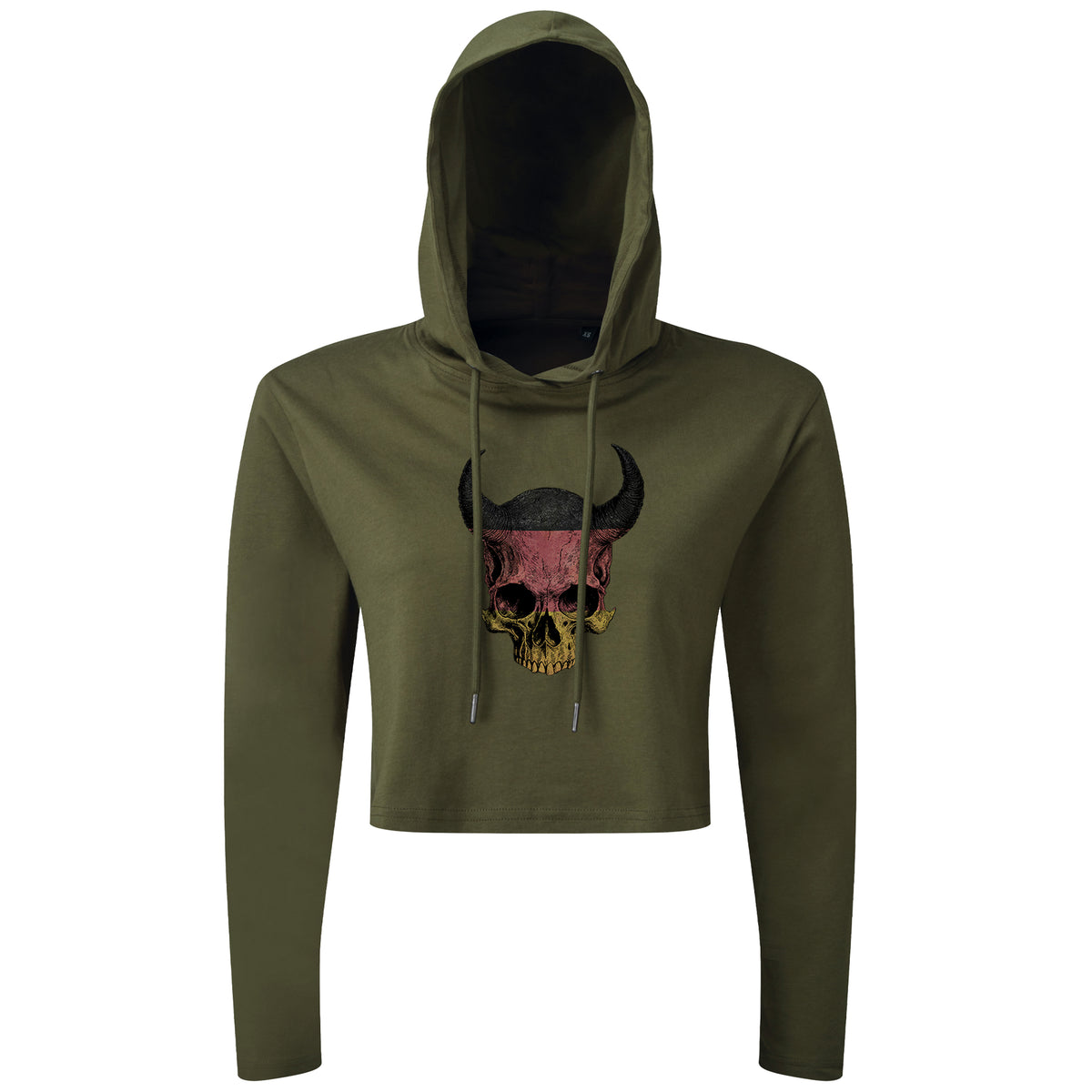 Devil Skull DE - Cropped Hoodie