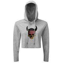 Devil Skull DE - Cropped Hoodie